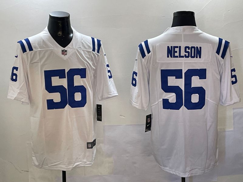 Men Indianapolis Colts #56 Nelson White Second generation 2024 Nike Limited NFL Jersey style 0108->houston texans->NFL Jersey